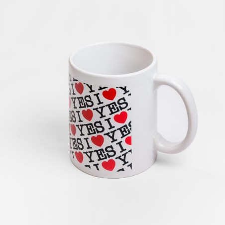 Tazza I Love Yes pattern