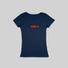 T-shirt icona pesce donna blu