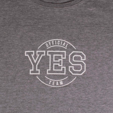 T-shirt Official Yes Team donna grigio