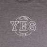 T-shirt Official Yes Team uomo grigio