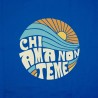 T-shirt Chi ama non teme anniversario bambino Blu royal