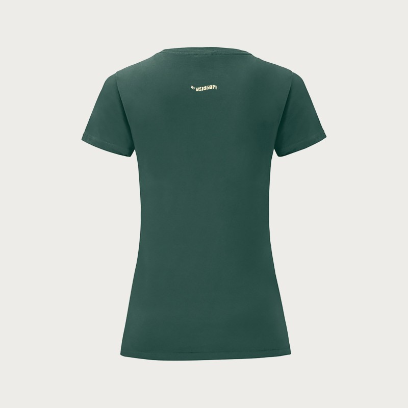 T-shirt Chi ama non teme anniversario donna Verde foresta