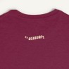 T-shirt Chi ama non teme anniversario uomo Bordeaux